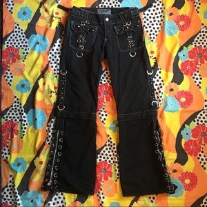 Tripp NYC Stud Pants Zipper Chain Loop Size 3